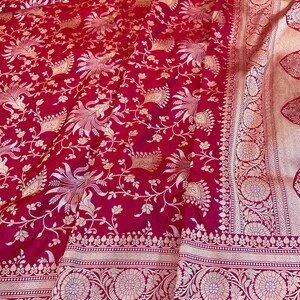Telaio a mano banarasi pura seta katan multi colore vibrante minakari saree, trama Cutwork allover, trama zari oro chiaro, tradizionale Banarasi