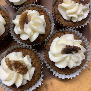 KETO- Carrot Cupcakes: Gluten Free, Sugar Free, Low Carb.