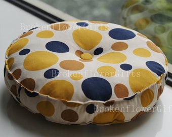 Custom Round Floor Cushion, Thick Cotton Tatami Seat