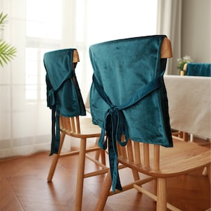 Multi-colors chair slipcover-velvet chair back cover,dining room chair cover, chair cushion,velvet chair pad,chair back decoration