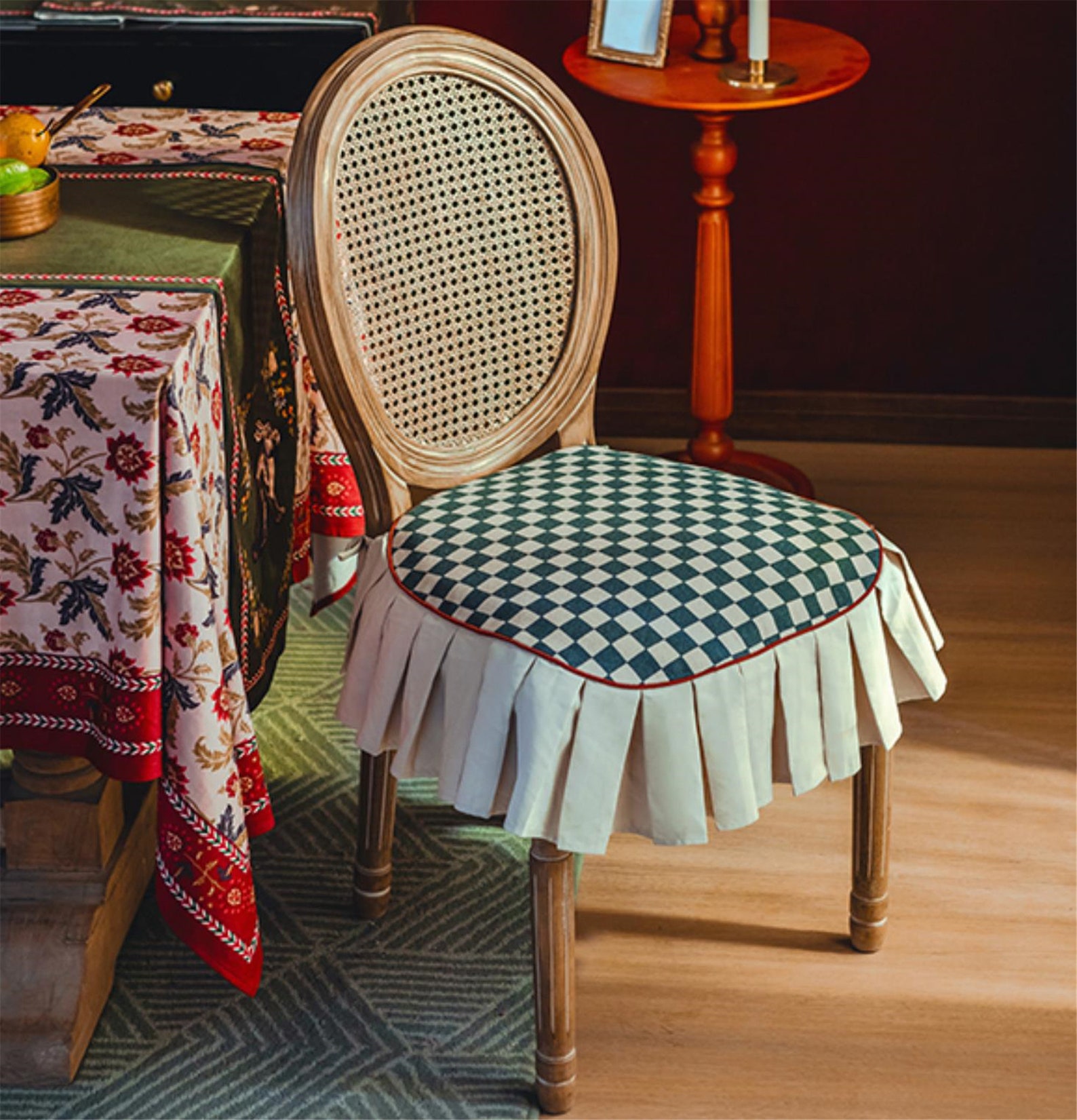 Black and White Chair Cushion With Insertmodern Chair Pad Etsy