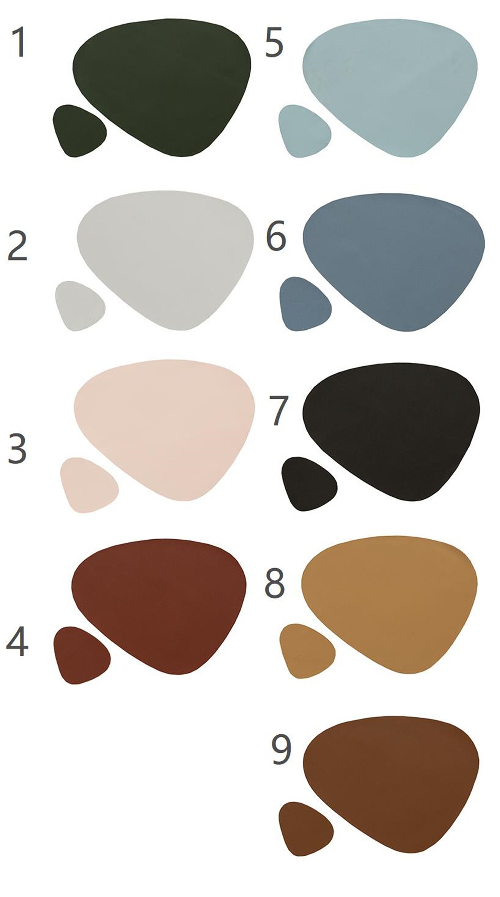 Placemats multi Colors Faux Leather Placemats PU Leather Etsy