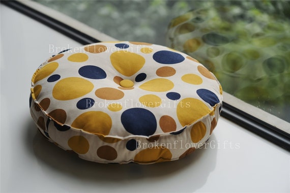 Custom Round Floor Cushion, Thick Cotton Tatami Seat
