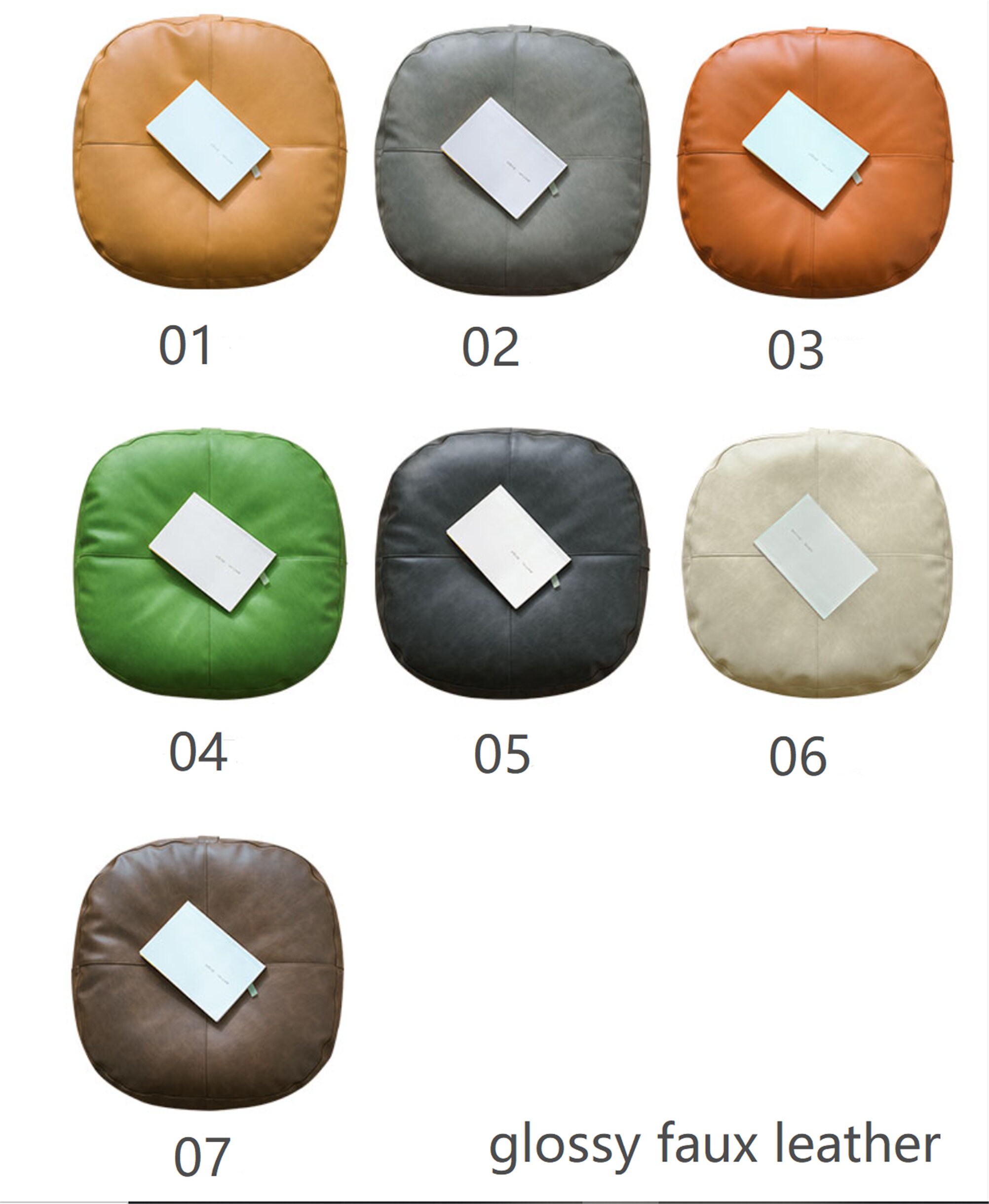 Summer Floor Cushion Faux Leather Livingroom Futon PU Etsy