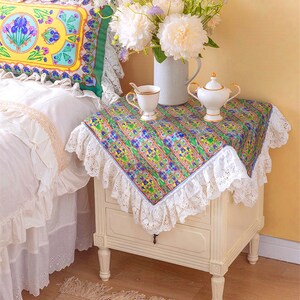 Retro style bedside table decor cabinet cloth bedside table | Etsy