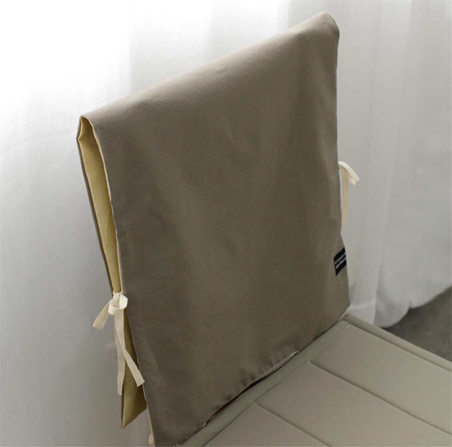 Pure Cotton Non Slip Chair Back Cover No Sew Chair Back Etsy