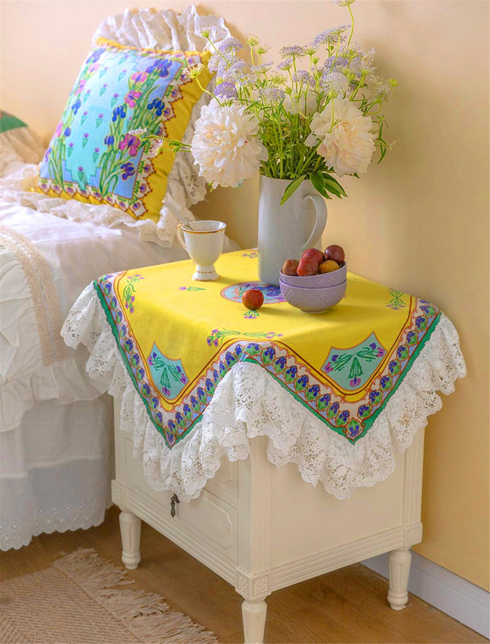 Retro style bedside table decor cloth bedside table Etsy
