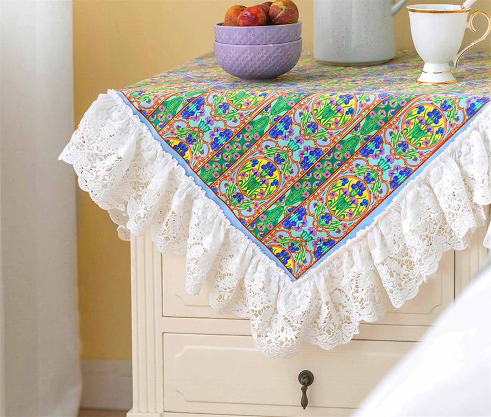 Retro style bedside table decor cloth bedside table Etsy