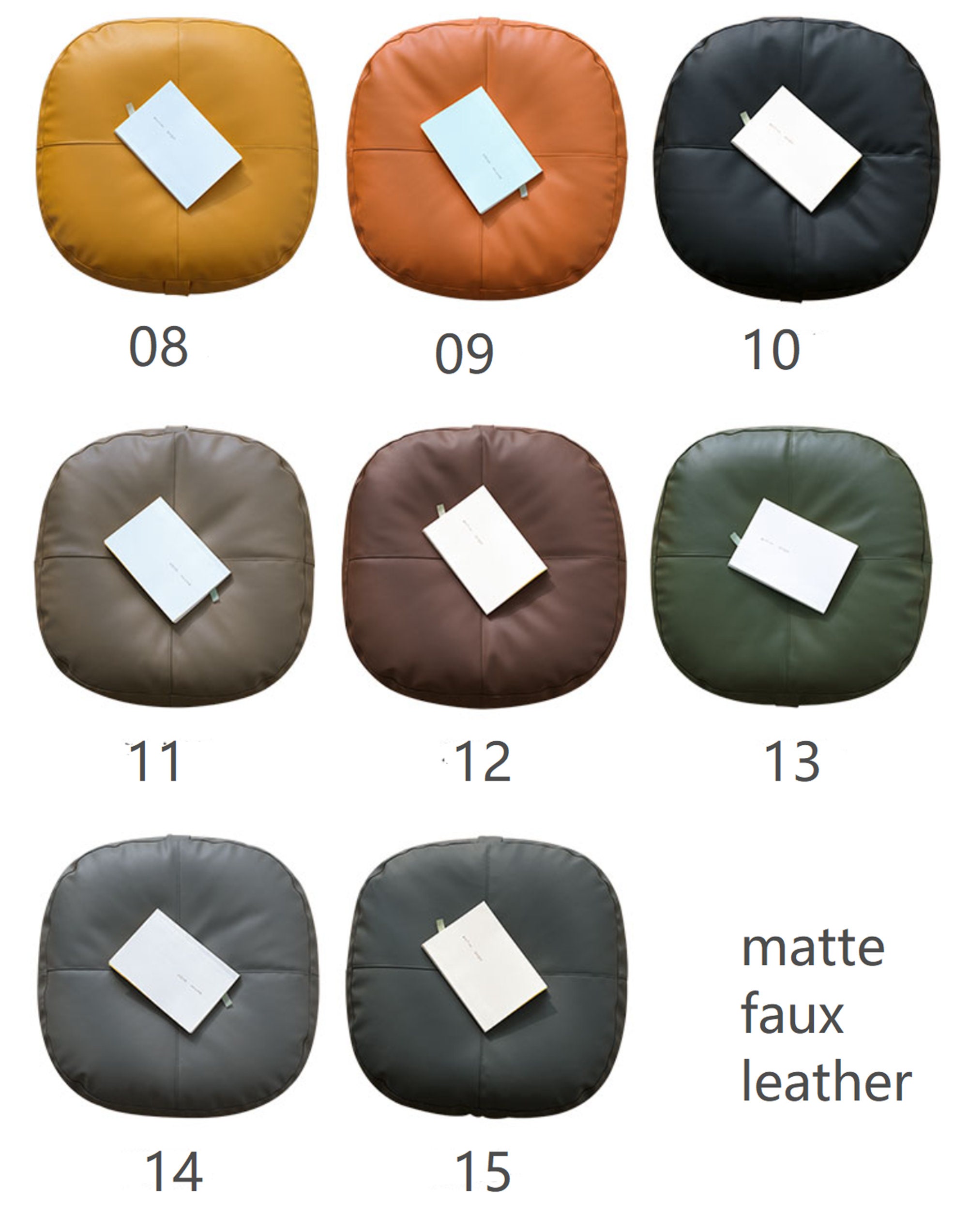 Summer Floor Cushion Faux Leather Livingroom Futon PU Etsy