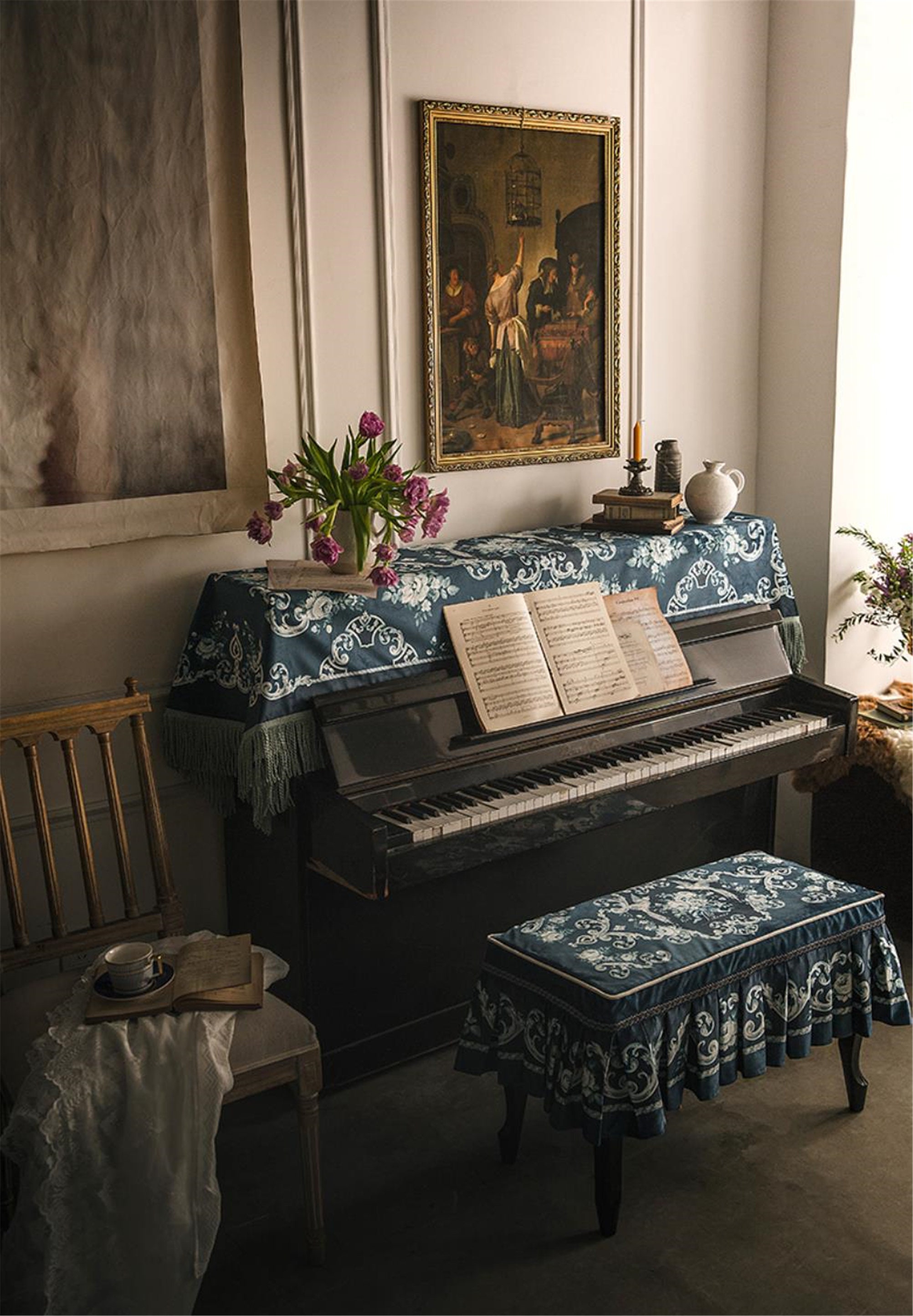 Piano Dust Cover Piano Half Cover Piano Fresh Cloth Etsy UK