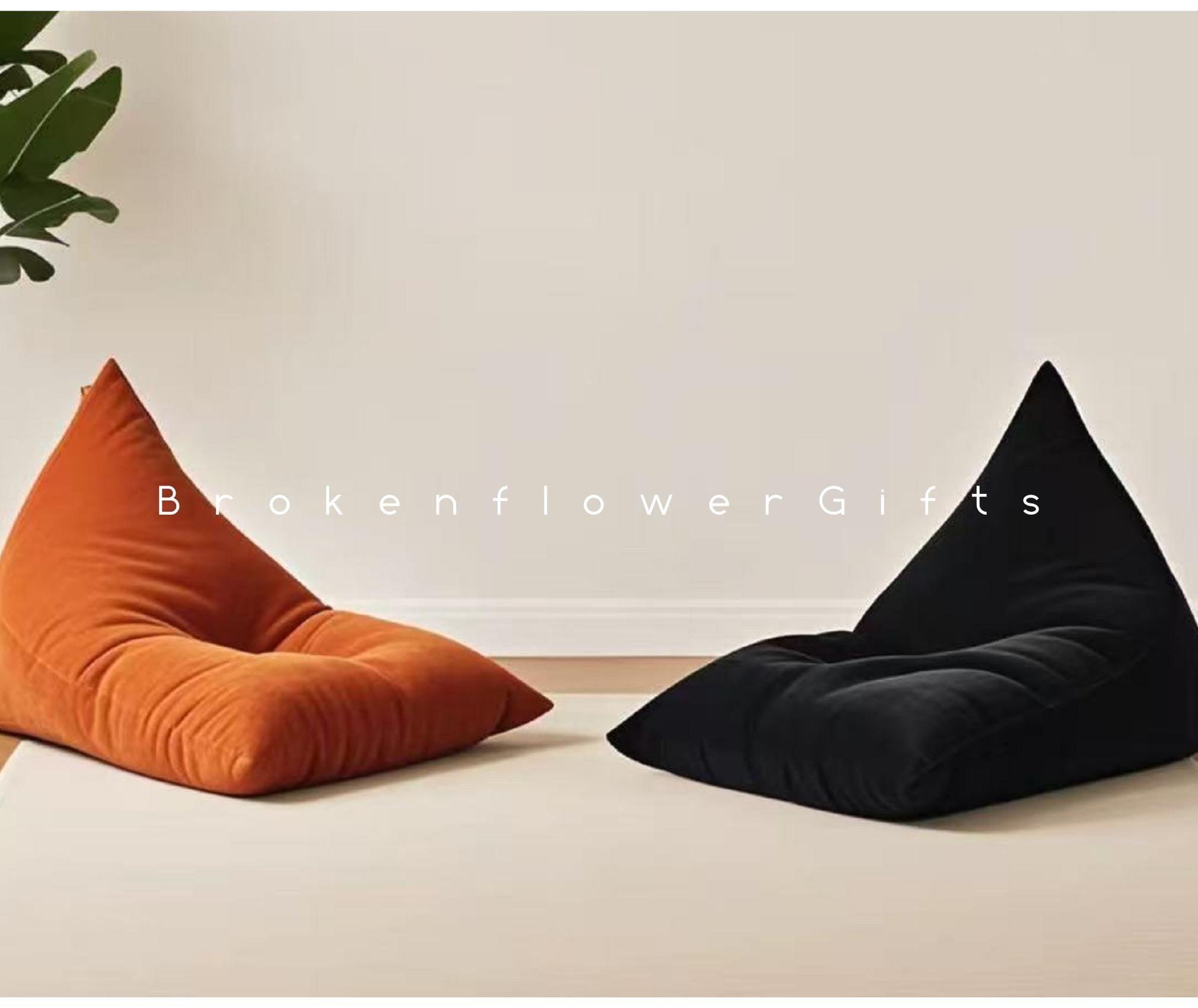 Bean Bag Cover, Chenille Cushion, Personalize Beanbag Cover, Floor pouf, BeanBag Chairs, Floor Cushion Cover,Colourful Home Decor