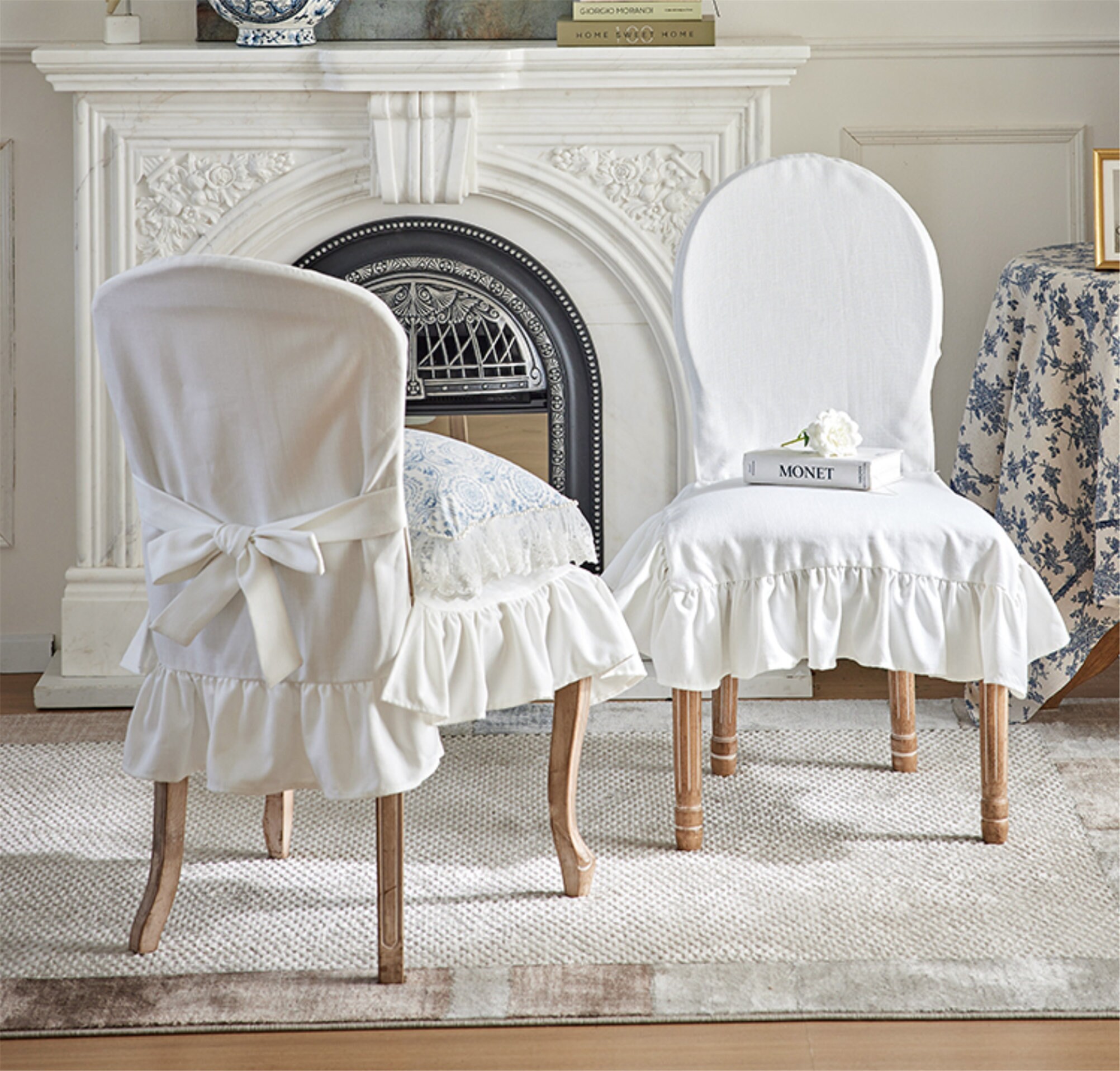 Multicolors Chair Cover Wedding Chair Cover Ruffle Edge Etsy Canada