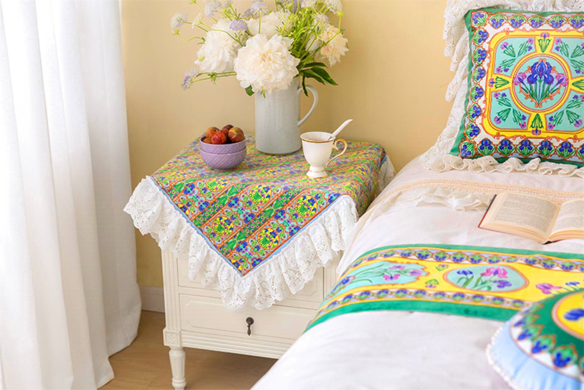 Retro style bedside table decor cloth bedside table Etsy