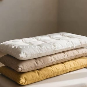 Floor cushion, recliner chair cushion -cotton long bench cushion - party floor seat pad -window seat cushion -floor seat cushion tufted