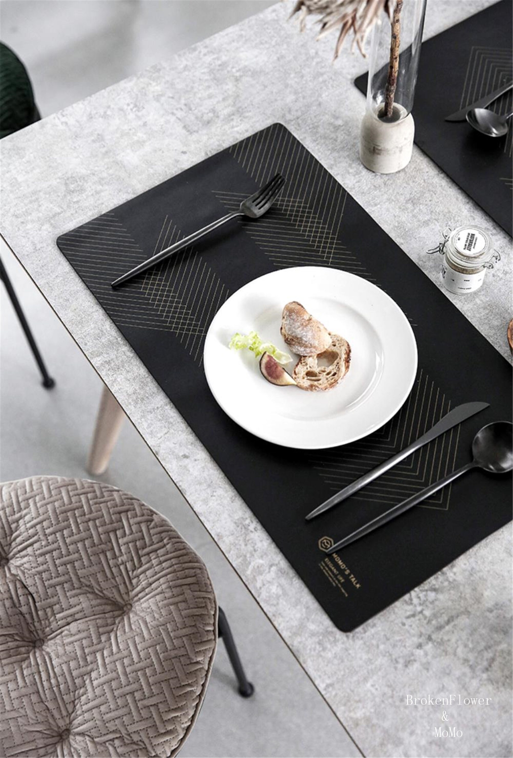 Kitchen placemats PU leather waterproof table matdining Etsy