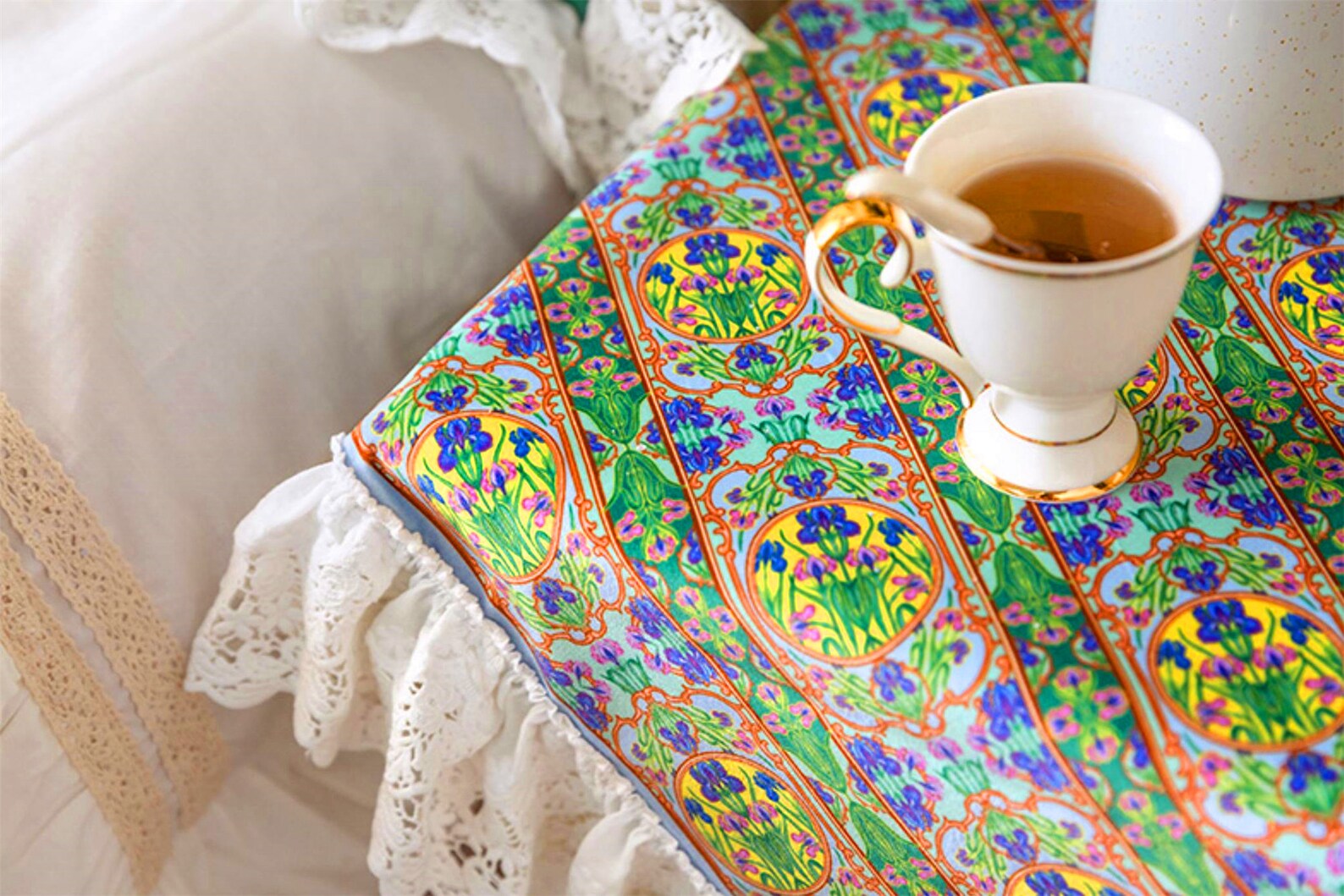 Retro style bedside table decor cloth bedside table Etsy