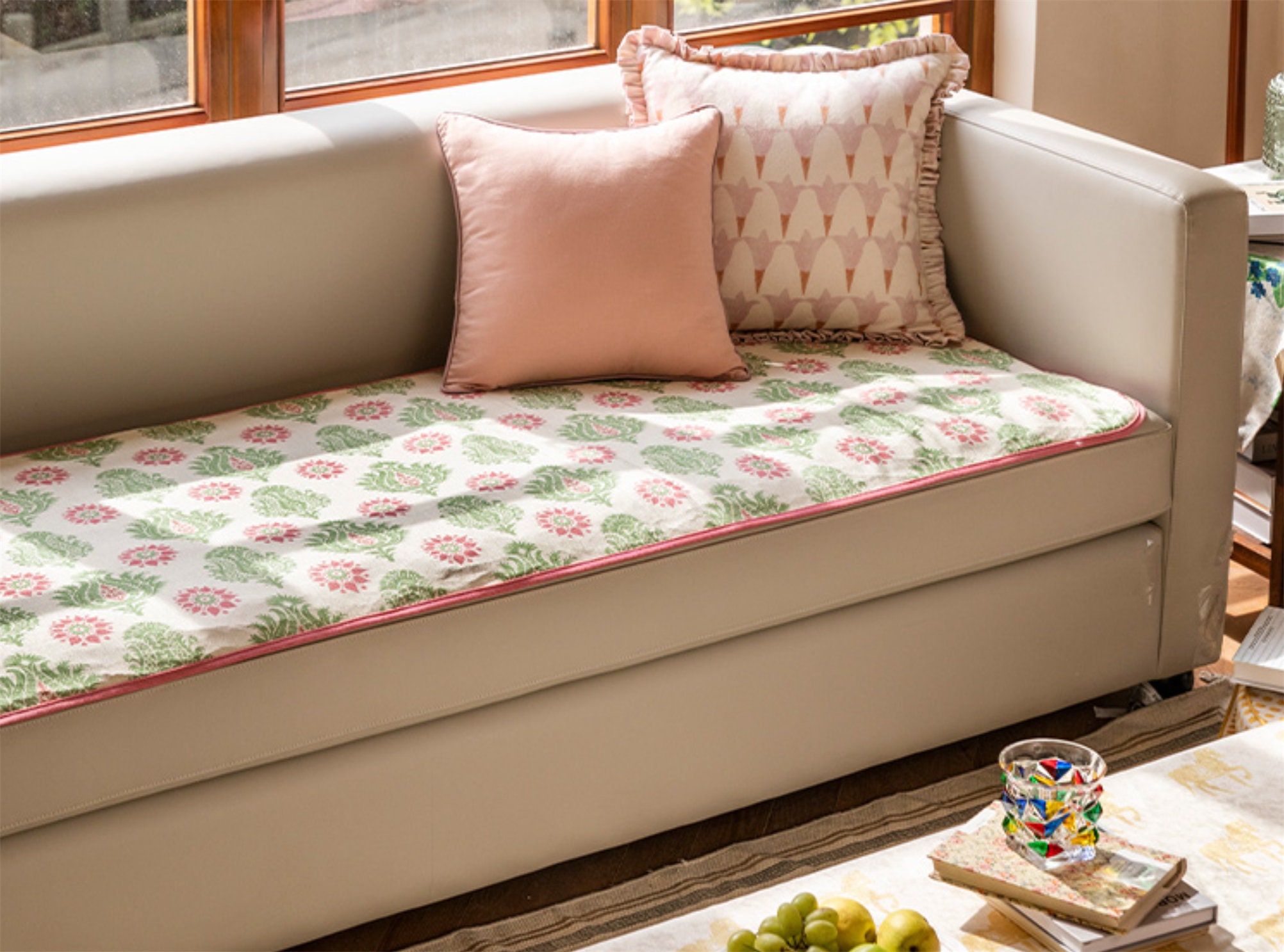 Personalize Sofa Seat Topper Summer Ice Silk Fabric Couch Etsy Australia