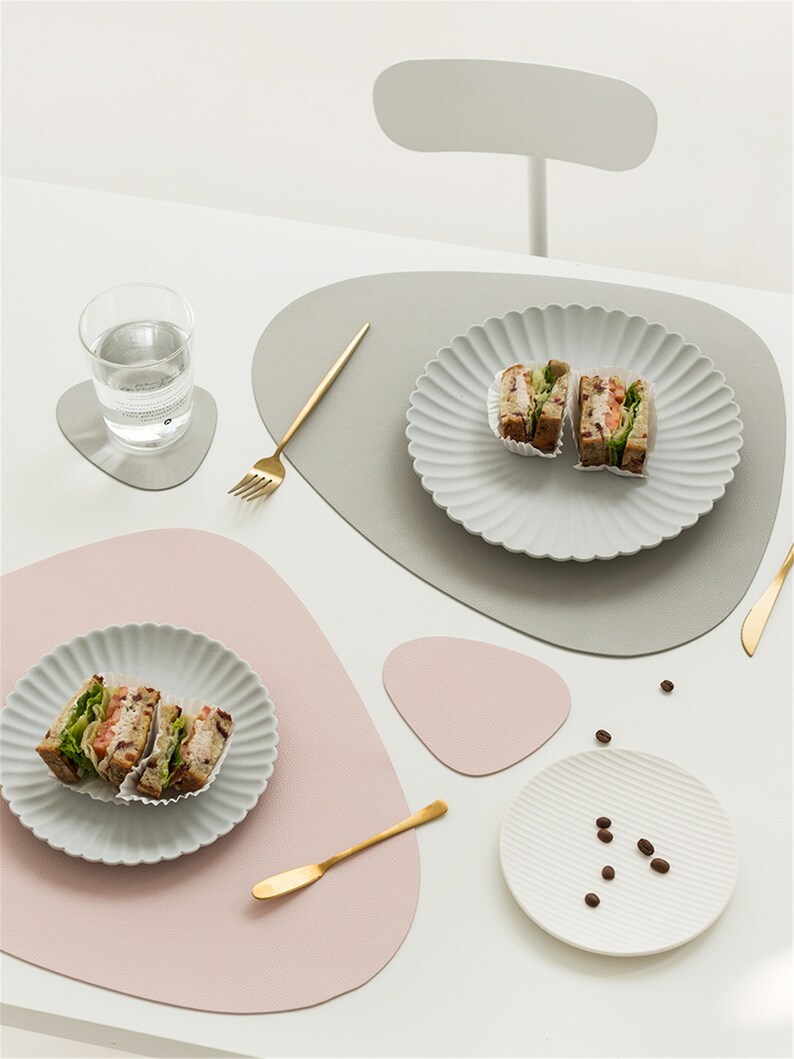 Placemats multi Colors Faux Leather Placemats PU Leather Etsy