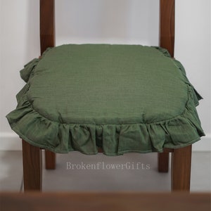 home decor morden living room chair pad - chair cover with ties - chair pad with insert - kitchen chair cushion - custom chair cushion