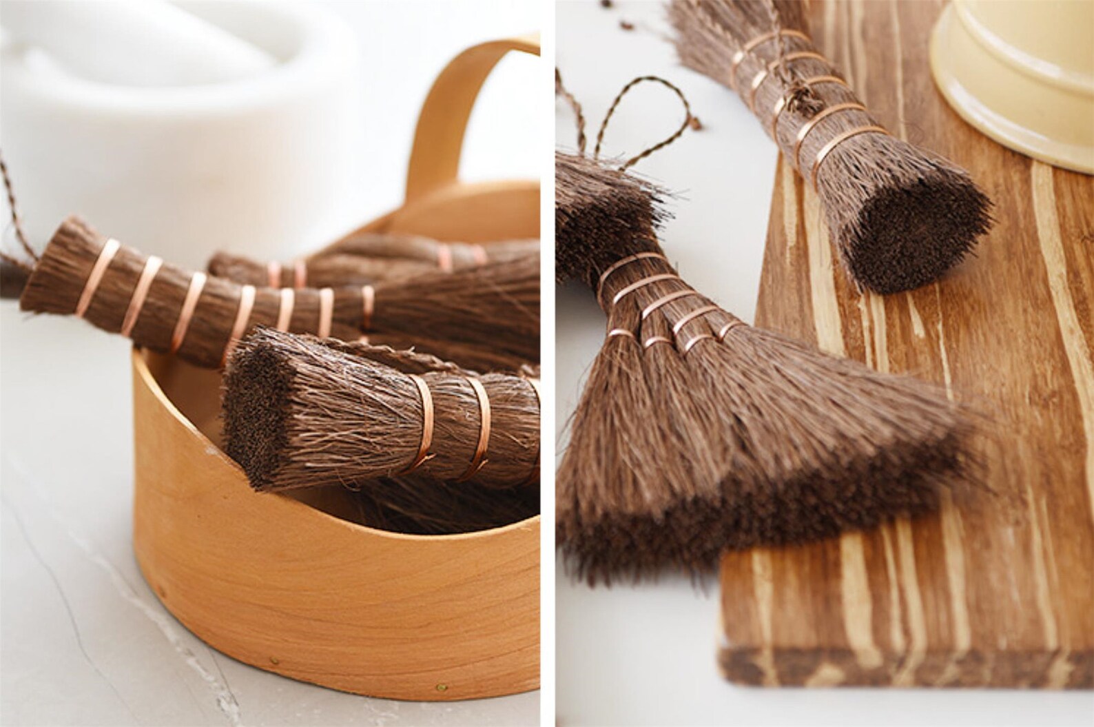 Natural palm brush hand broom kitchen broom small Etsy