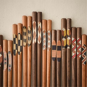 Best seller - Black walnut chopsticks, cherry wood chopsticks, Asia pointed chopsticks, japan style wooden chopsticks, wooden chopsticks