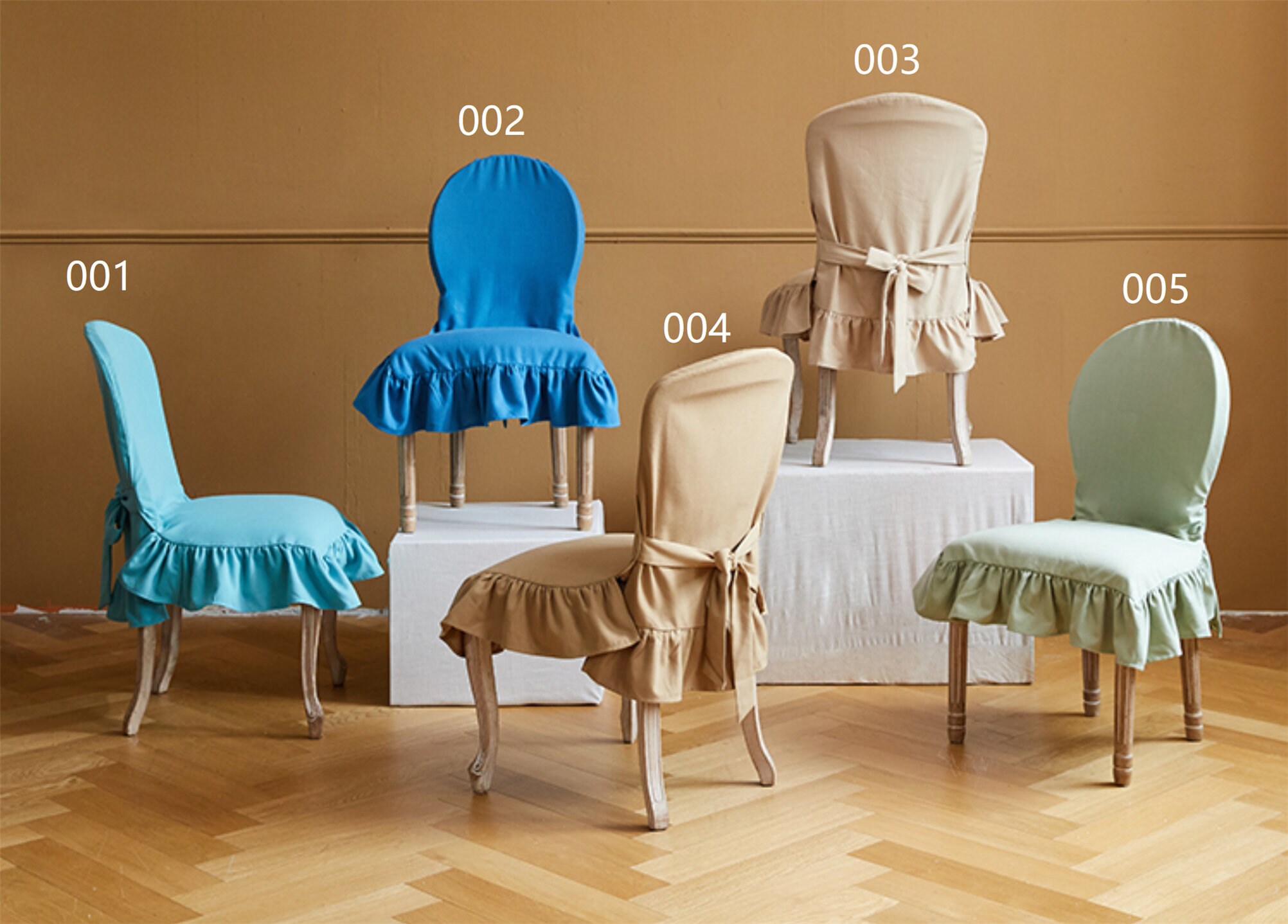 Multicolors Chair Cover Wedding Chair Cover Ruffle Edge Etsy Canada