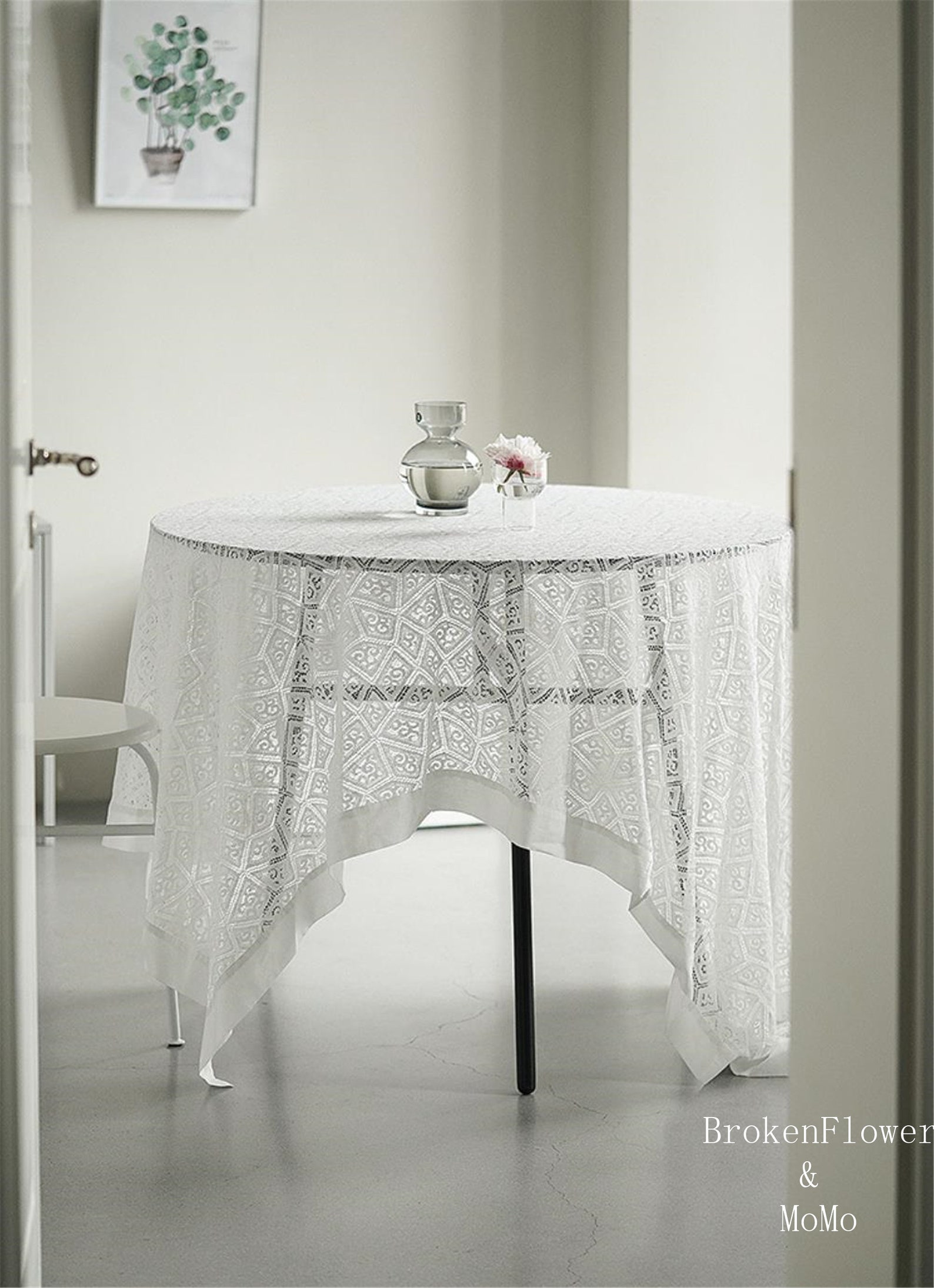Lace embroidered tablecloth lace tablecloth wedding Etsy