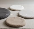 Linen Blend Floor Cushion, Round Tatami Seat Pad, Custom Size