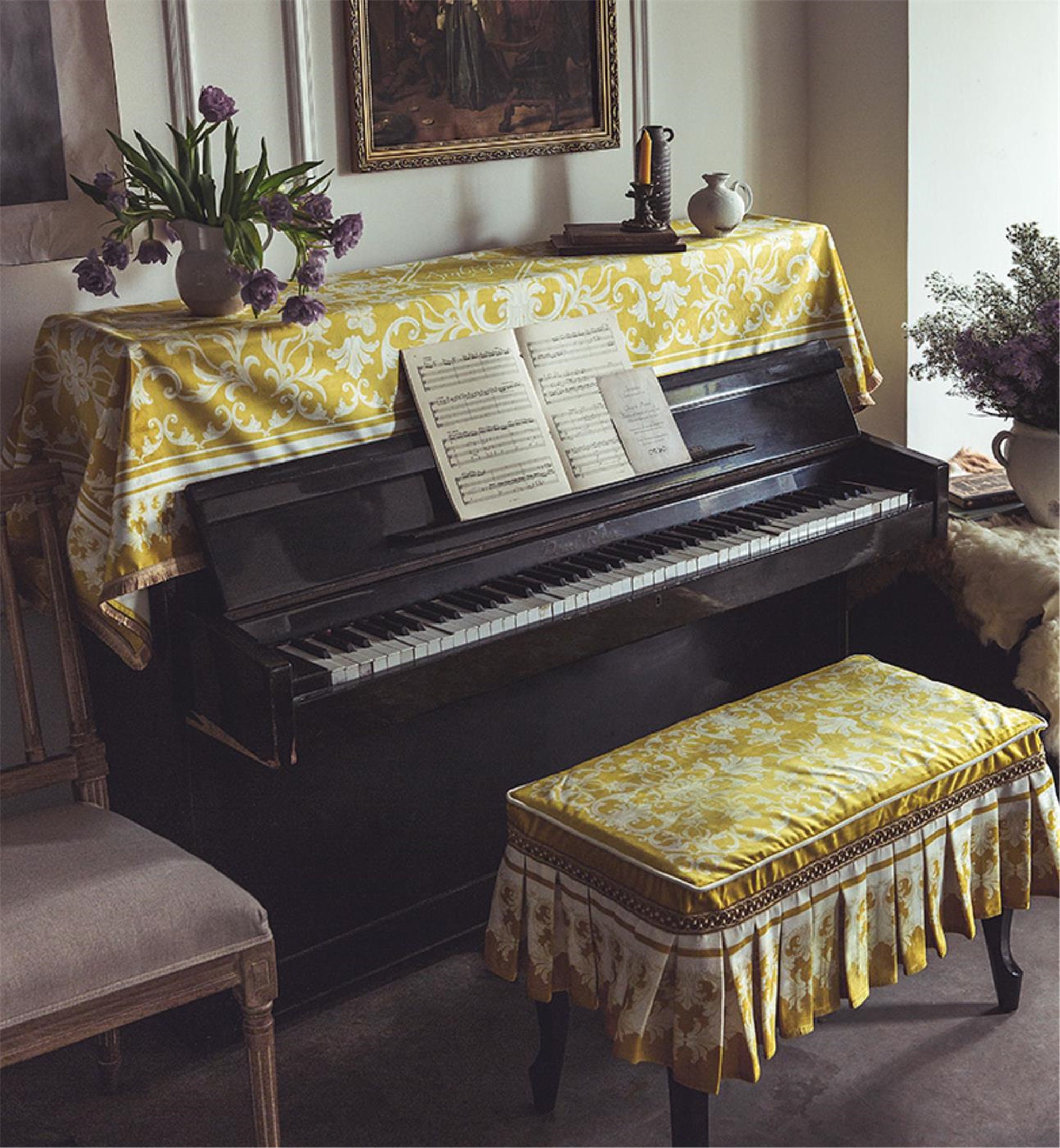 Elegant piano dust cover piano half cover piano fresh Etsy