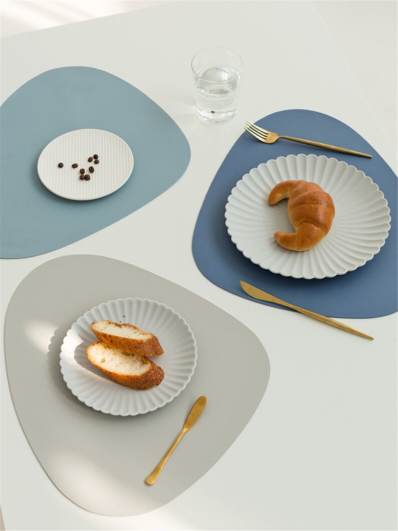 Placemats multi Colors Faux Leather Placemats PU Leather Etsy