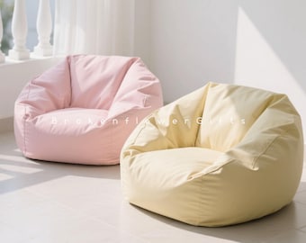 Bean Bag Cover for Beach, Floor Sofa Cover, Custom Size Beanbag Cover, Outdoor Bean Bag Bench Sofa Cover, BeanBag Chair,Beach Side Lounger