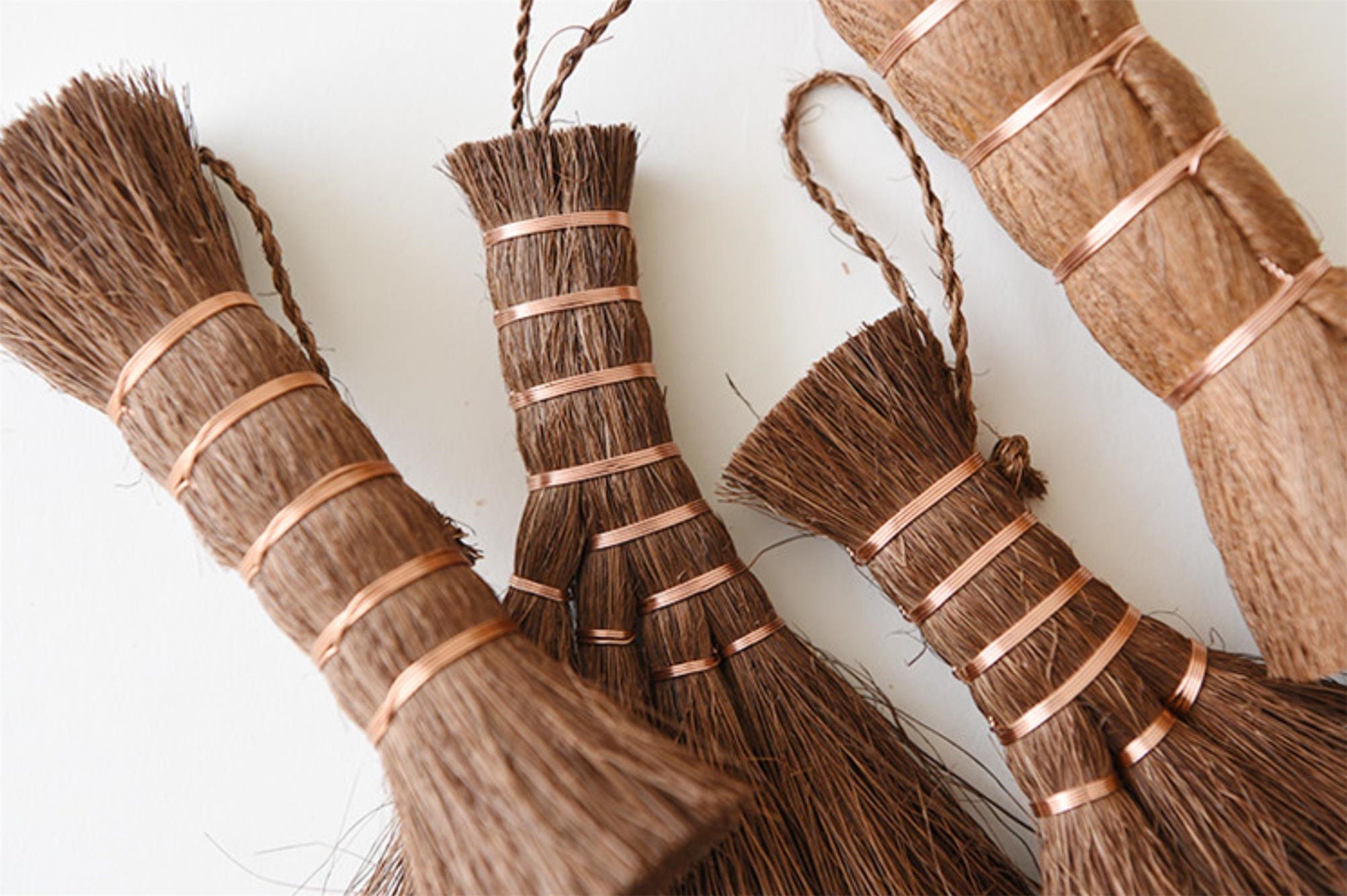 Natural Palm Brush Hand Broom Kitchen Broom Small Etsy