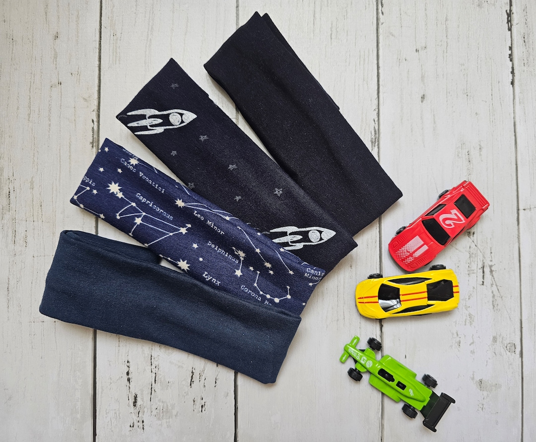 Headband Baby Boy/ Toddler Hair/ Kids Headbands Cotton Jersey in Blue ...