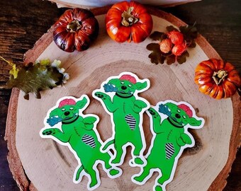 Zombie Dog Vinyl Sticker | Waterproof | Spooky Halloween Sticker | Dog Sticker | Laptop and Water Bottle Sticker