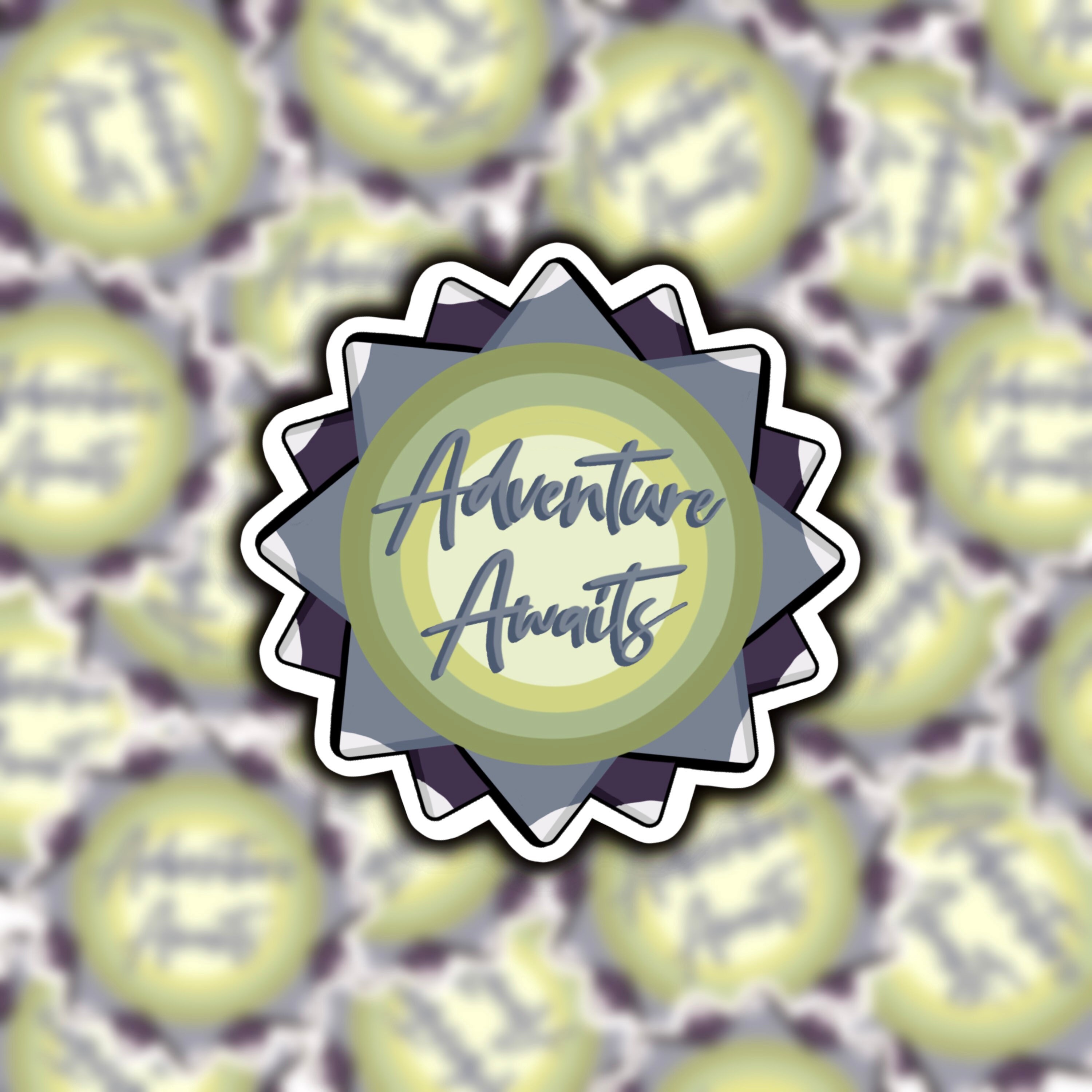 Adventure Awaits Vinyl Sticker Waterproof Nature Sticker Laptop and ...