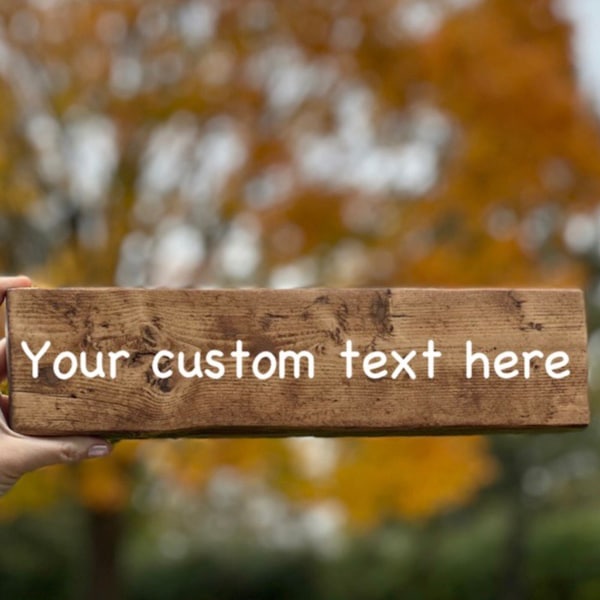 Custom Wood Signs | Custom Block Wood Signs | Personalized Wood Signs | Wood Signs | Handmade Home Decor | Custom Gifts | Custom Home Decor