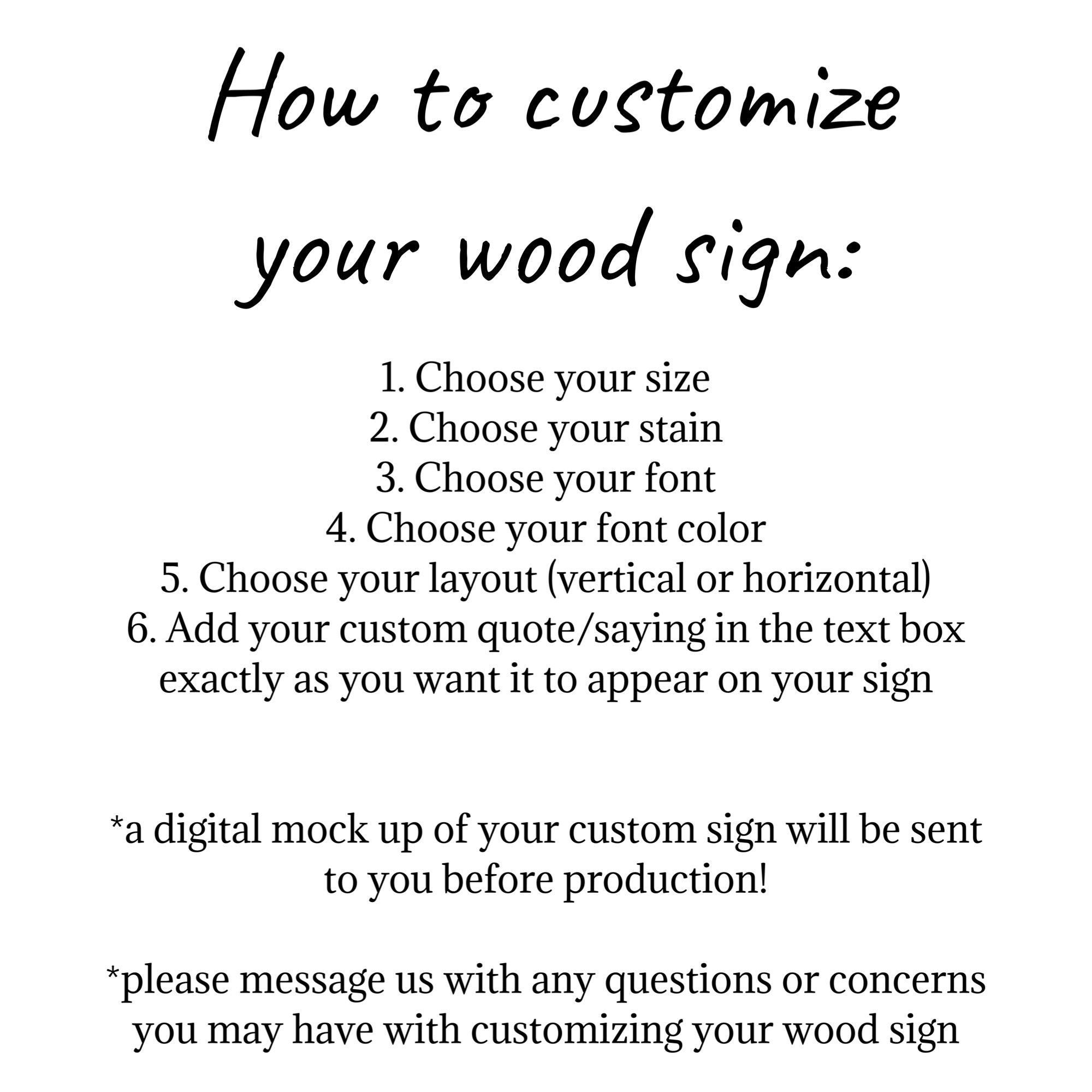 Custom Wood Signs Custom Block Wood Signs Personalized Etsy