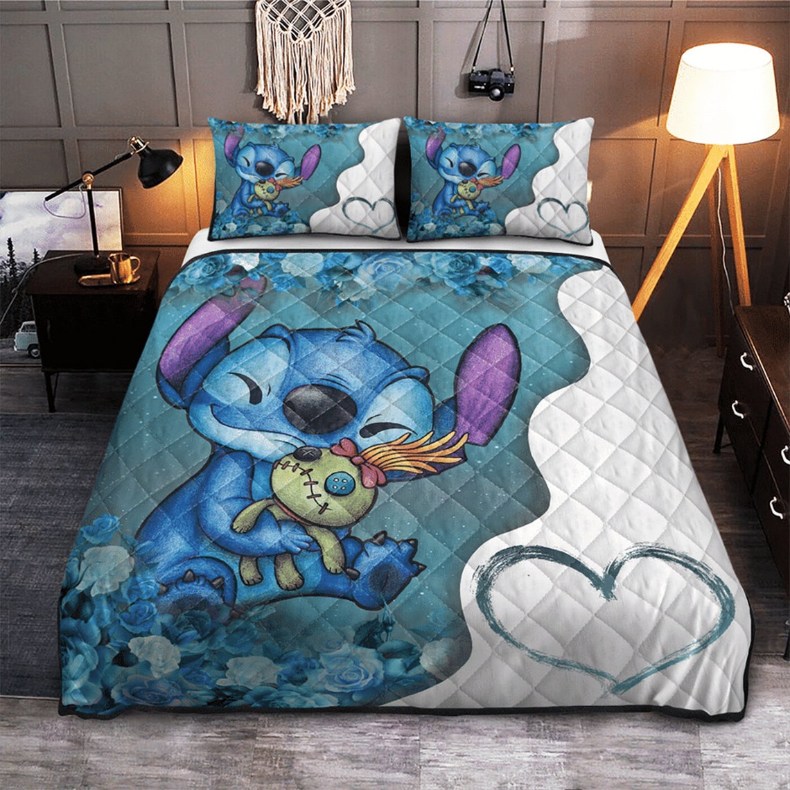 Disney Lilo And Stitch Bedding Set Lilo And Stitch Comforter Etsy