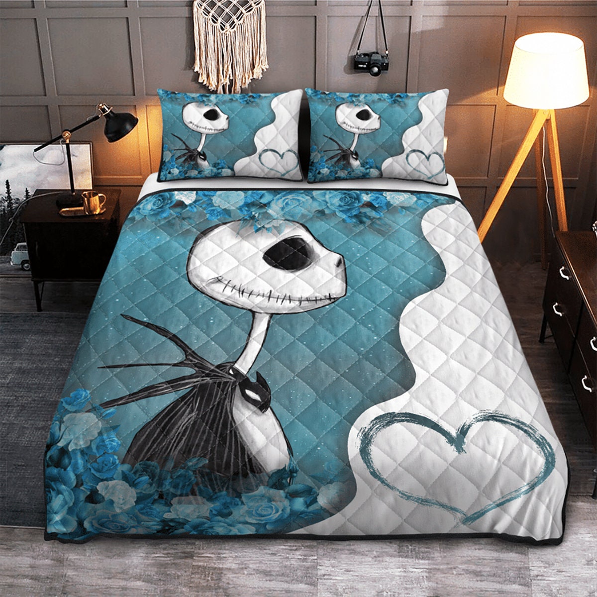 Jack Skellington Bedding Set Jack Skellington Duvet Cover Etsy