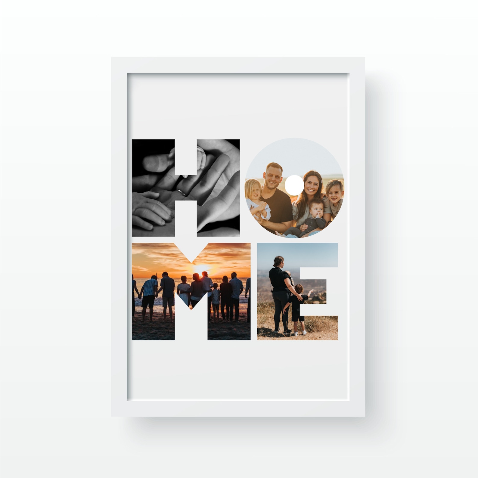 Photo Collage Family Photo A3 A3 A4 A5 A6 Unframed Etsy