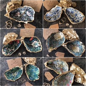 Bulk William Morris Shells Wedding Favours from 8.50GBP Oyster Shell Ring Dish Trinket Dish Party Favor Pack Jewellery Dish UK