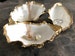 White & Gold Oyster Shell Trinket Dish |Ring or Jewellery Dish | Proposal Gift | Handcrafted in UK 