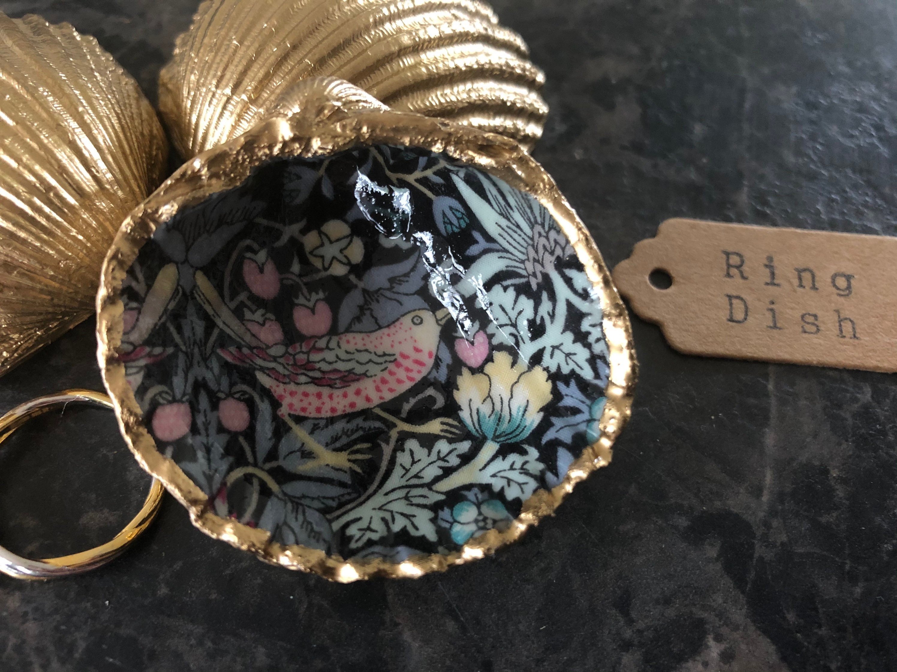 Set of William Morris Jewellery Storage Dishes Shell Trinket Etsy