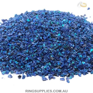 Ocean Blue Crushed Opal Chips