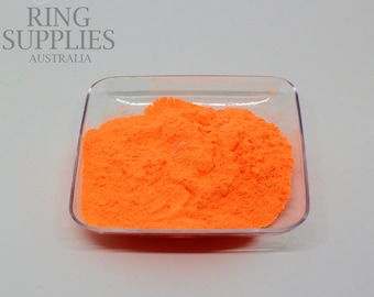 Neon Orange Glow In the Dark Powder Pigment