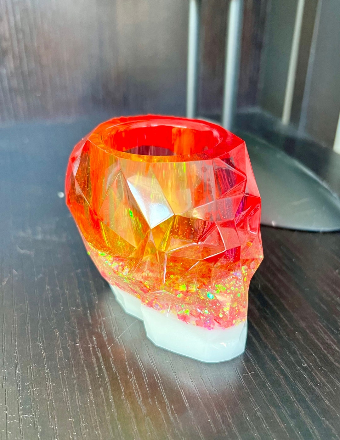 Skull Holders Skull Cups Pencil Holders Makeup Organizer Halloween