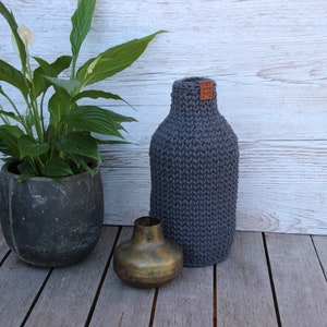 High vase with thin neck, MAHO, dried flower vase, single-flower vase, dried flower decoration, original vase, ball vase, boho vase, high vase