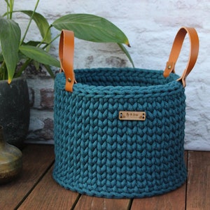 Colorful storage basket, AMELIA, catch-all basket, children's basket, storage basket, basket with handles, diaper basket