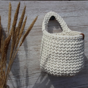SUZON mand om op te hangen Maat L, hanging basket, hygge decoratie, natuurlijke decoratie, luiermand, kinderopbergmand, babykamer
