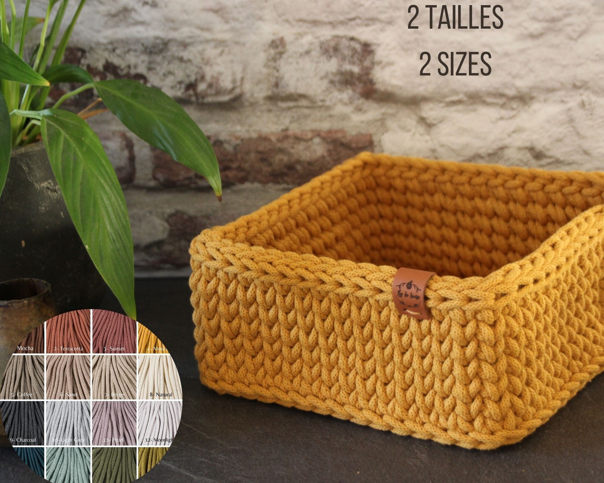 Square basket storage basket small square basket storage Etsy